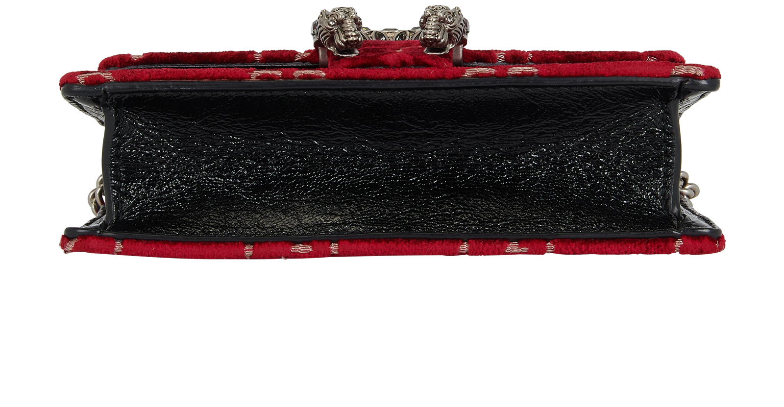 Super Mini Dionysus, &pound;590, Handbags, Red, Velvet, Top view